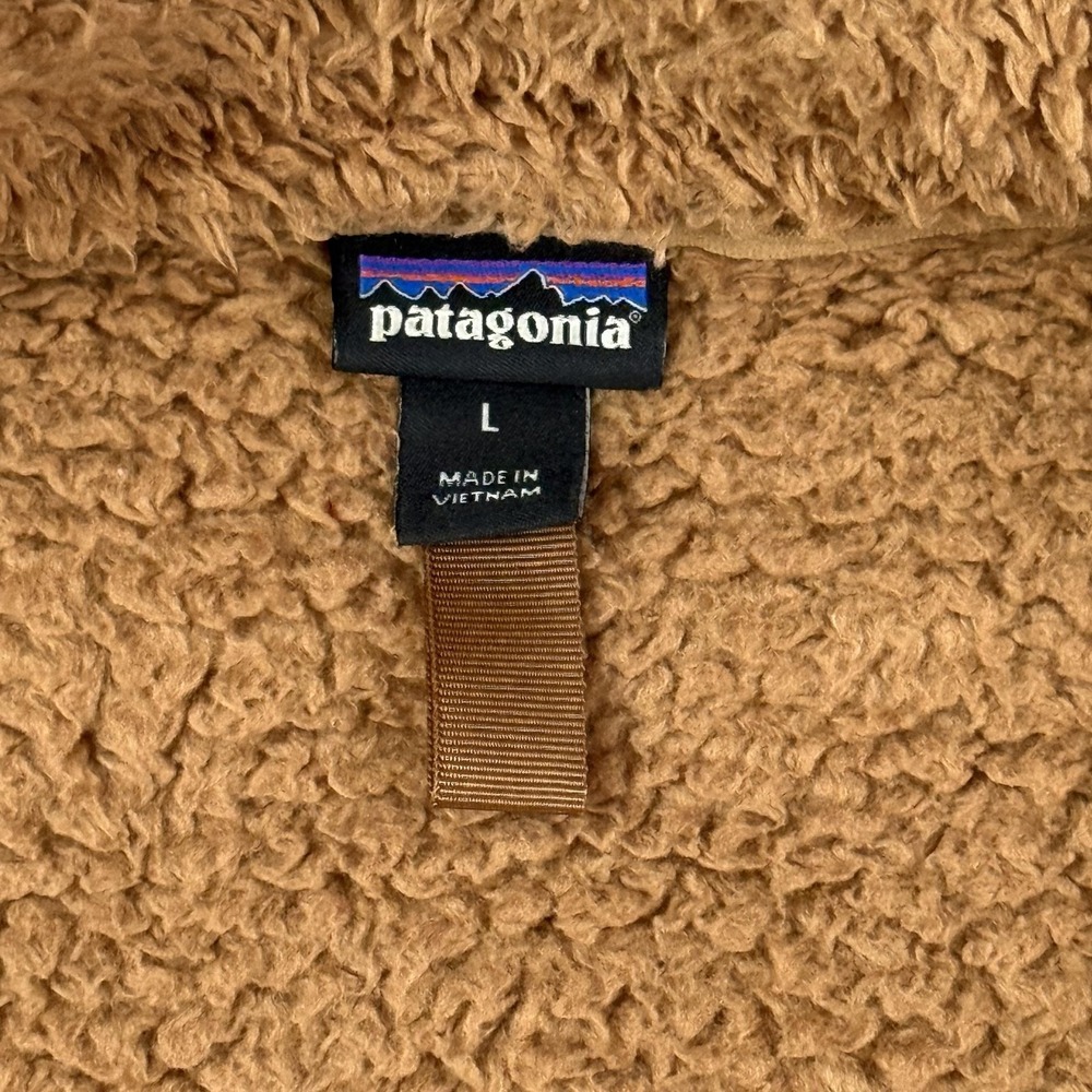 Patagonia Los Gatos Fleece Pullover Womens L Brown 1/4 Zip Sherpa Cozy #25235 - Picture 3 of 11